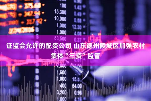 证监会允许的配资公司 山东德州陵城区加强农村集体“三资”监管